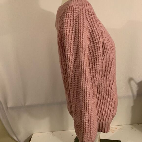 LOFT Outlet Womens Cozy Boat Neck Ribbed Knit Sweater Pink Size XL - Picture 5 of 10